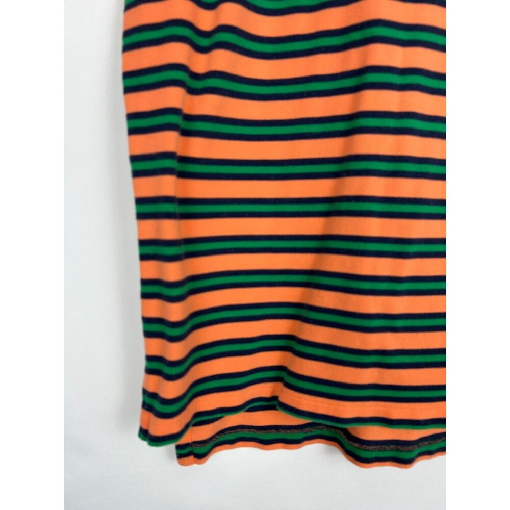Polo Ralph Lauren Shirt Men's XL Orange Striped Casual Athleisure Vintage - Picture 10 of 10